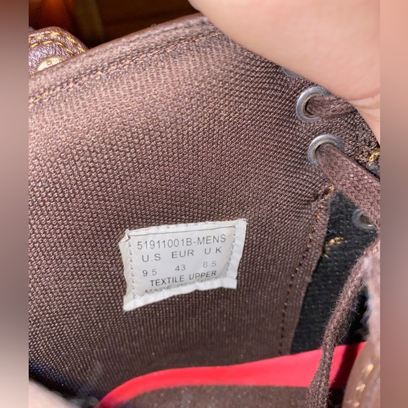 Mens Levi’s 501 Brown Faux Leather Mid Shoes Size 9.5(10) - Picture 4 of 5